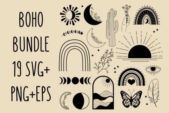 Boho Svg Bundle Mystic Floral Moon Review