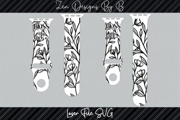 Boss Babe Floral Watch Band Graphics and Illustrations Review