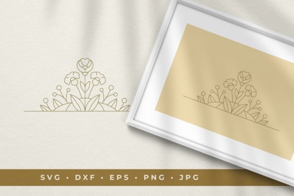 Floral Vignette Line Art Design: A Review for Graphics and Illustrations