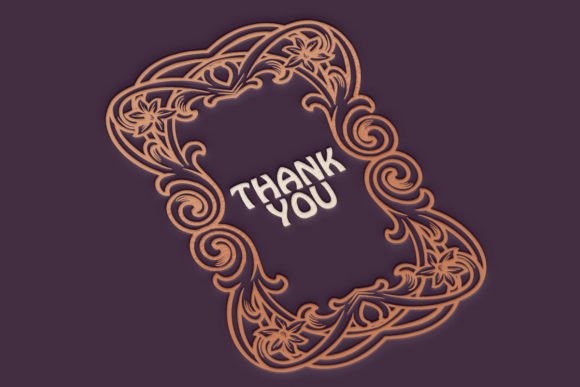 Floral Vintage Label Art Nouveau Svg for Graphics and Illustrations