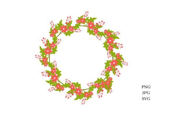 Floral Wreath Clipart: Graphics & Illustrations for Local Branding