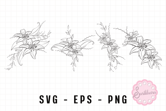 Flowers Line Art Floral Vintage: A Designer's Review of Graphics and Illustrations