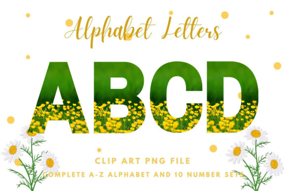 Green Floral Alphabet Sublimation Font: Graphics & Illustrations Review