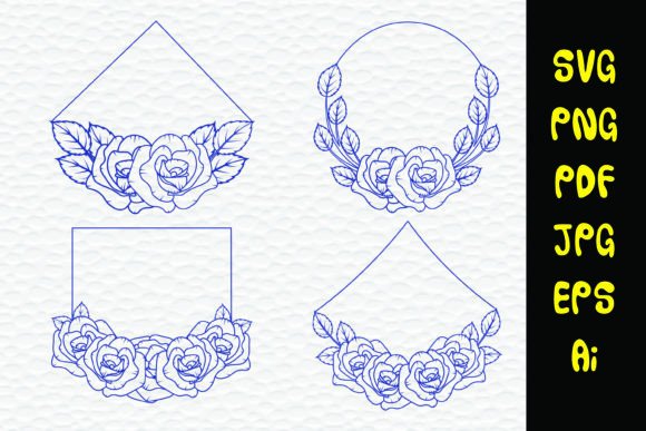 Hand Drawn Floral Wreath Svg: Premium Graphics & Illustrations for Design