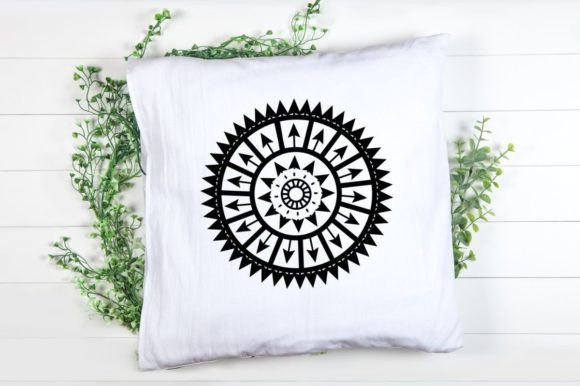 Mandala Floral Design Svg Cut File: Graphics & Illustrations for Local Brands